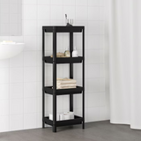 IKEA VESKEN Shelf unit, black, 37x23x101 cm