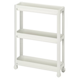 IKEA, VESKEN Trolley White 54x18x71 cm