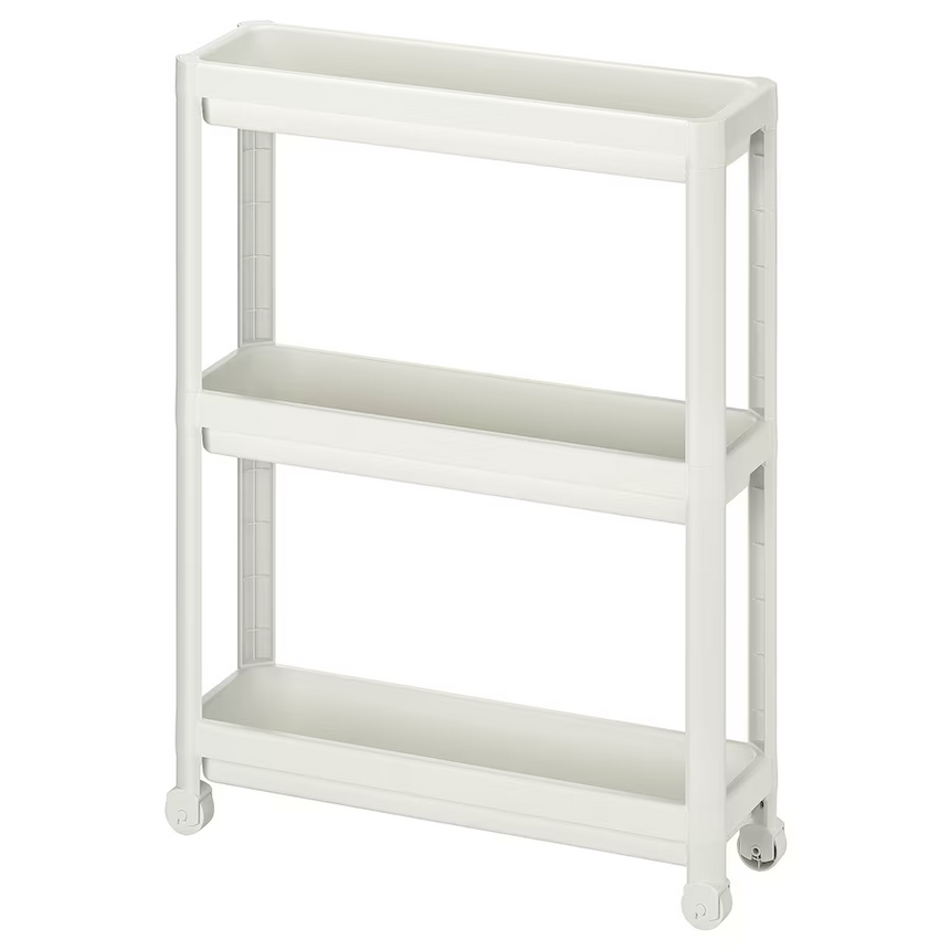 IKEA, VESKEN Trolley White 54x18x71 cm