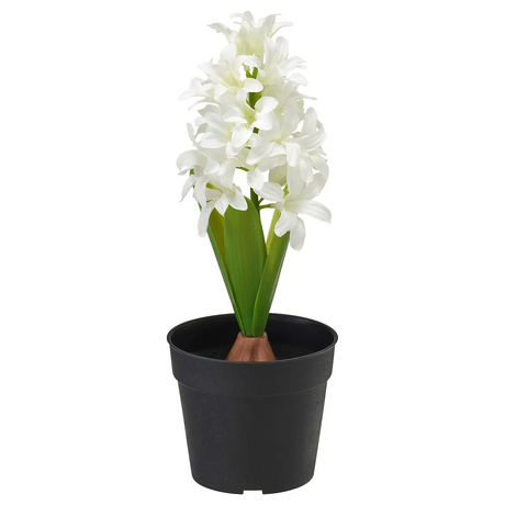 VINTERFINT artificial potted plant, in/outdoor Hyacinth/white, 9 cm