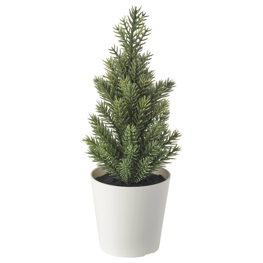 VINTERFINT artificial potted plant with pot in/outdoor/Christmas tree green 6 cm