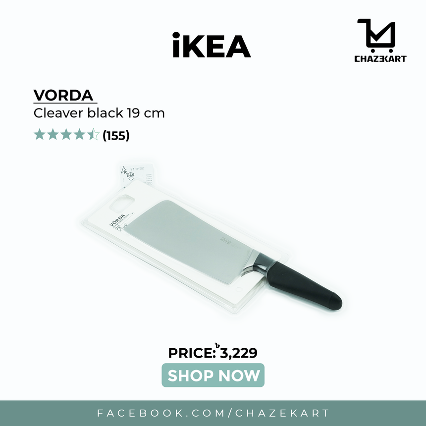 IKEA VORDA Cleaver Black 19 cm