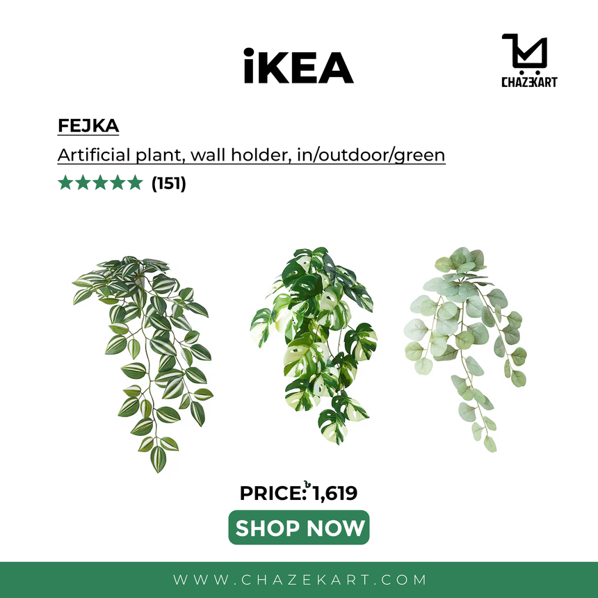 IKEA FEJKA Artificial plant with wall holder, in/outdoor/Green